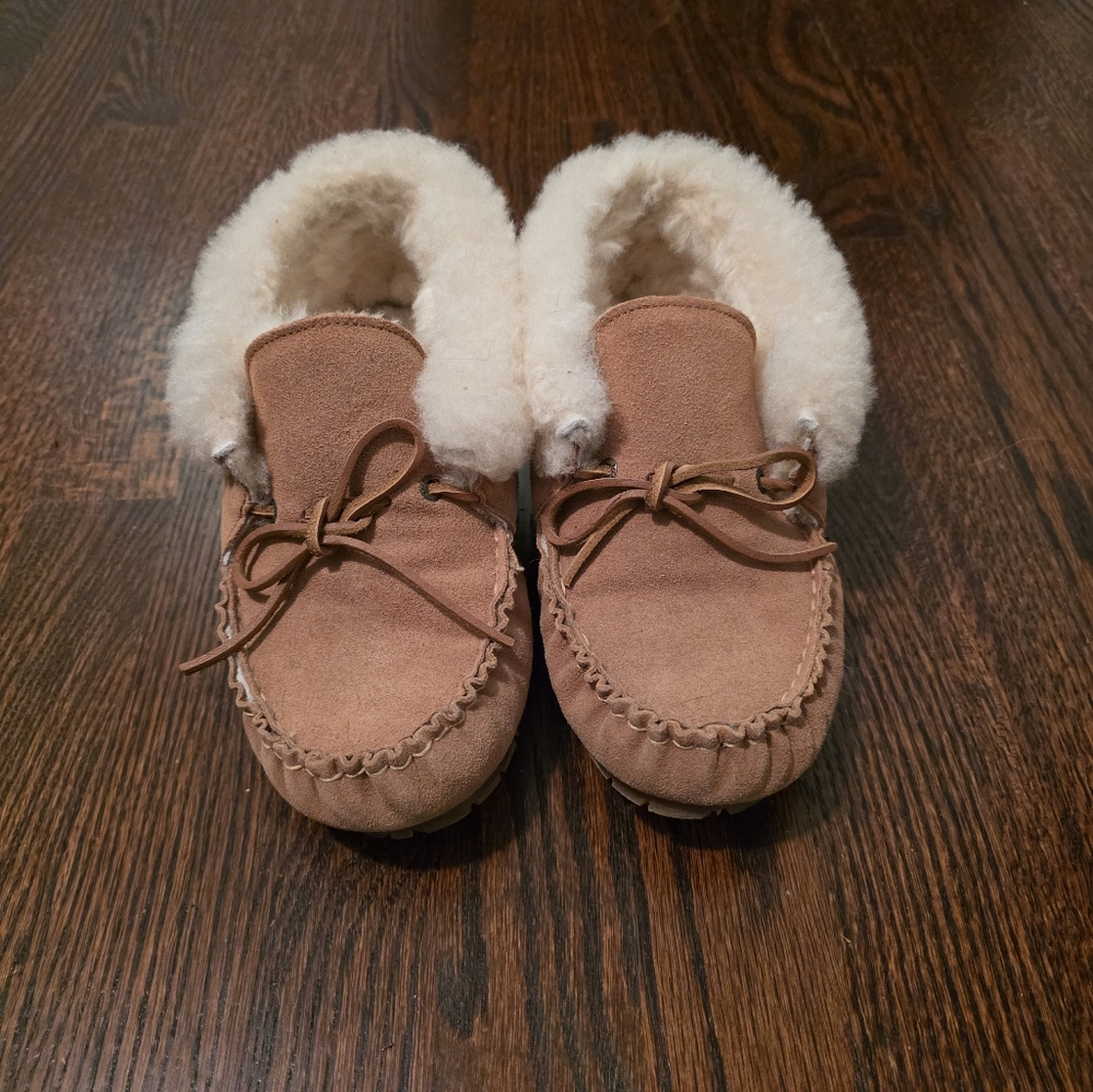 Suede Moccasin Slippers
